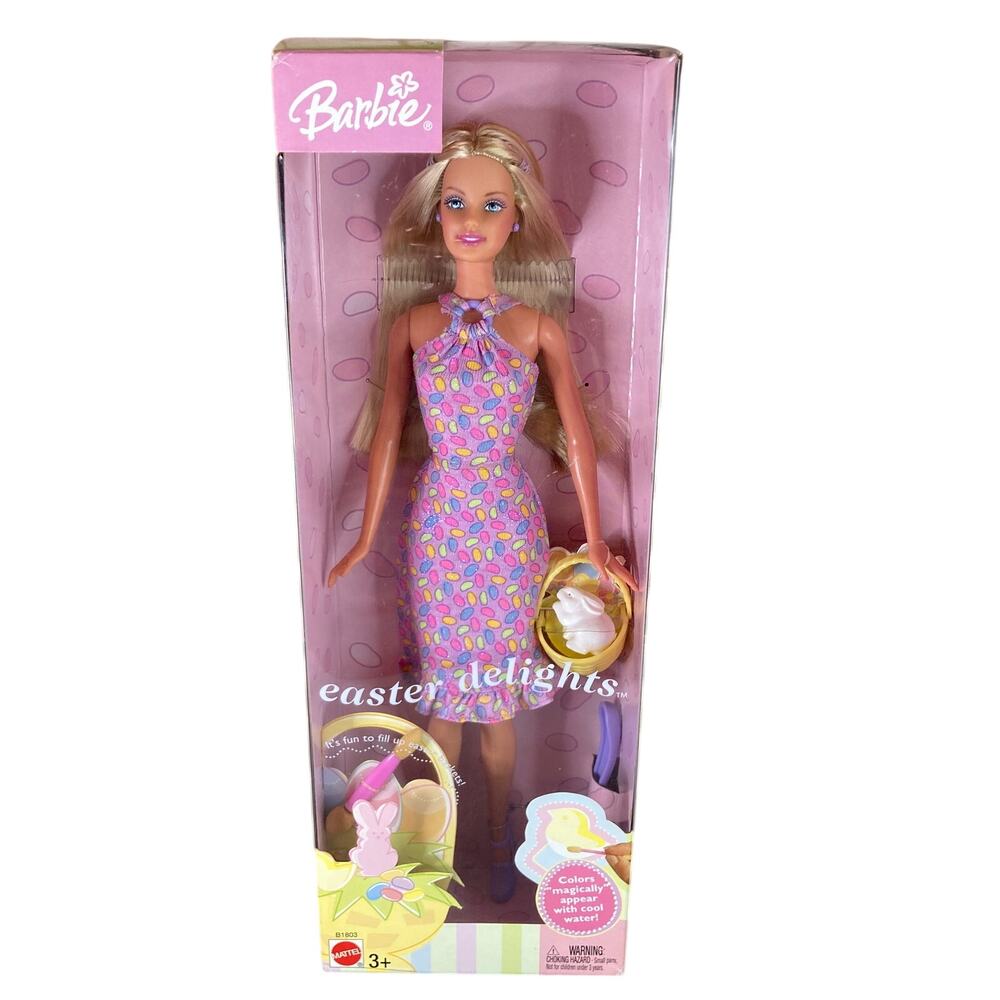 Y2K Mattel Easter Delights Barbie w/Water Paints #B1803 (2003) NRFB